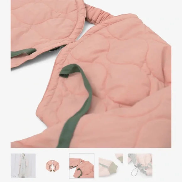 workware bolero OS. NWT dusty pink and olive green. Reversible! - Picture 4 of 4